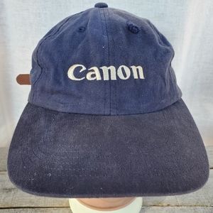 Vintage 80s 90s Canon EOS Embroidered Strapback Hat